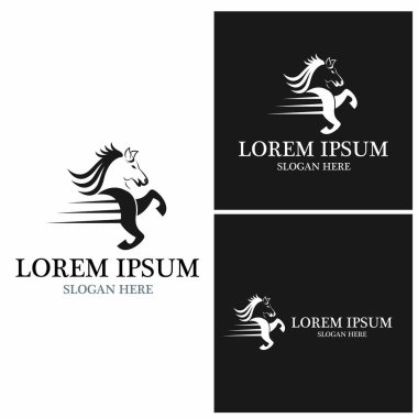 At Logosu Şablonu Vektör resimleme tasarımı