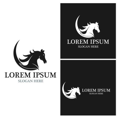At Logosu Şablonu Vektör resimleme tasarımı