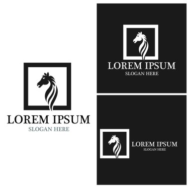 At Logosu Şablonu Vektör resimleme tasarımı