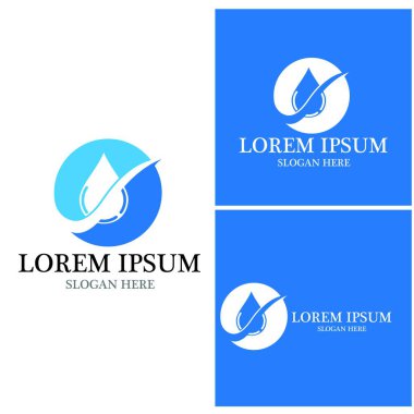 su damlası Logo Şablonu vektör çizimi tasarımı