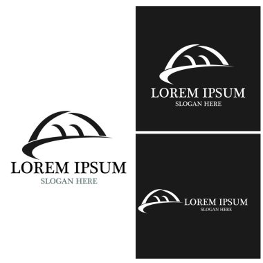 Köprü Logosu Şablonu vektör illüstrasyon tasarımı