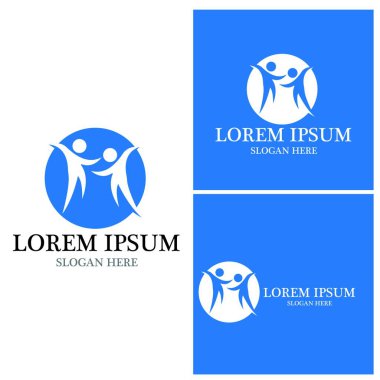 Topluluk, ağ ve sosyal simge tasarım şablonu