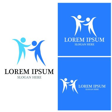 Topluluk, ağ ve sosyal simge tasarım şablonu