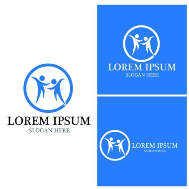 Topluluk, ağ ve sosyal simge tasarım şablonu