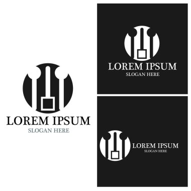 Circuit Logo Şablonu vektör resimleme simgesi tasarımı