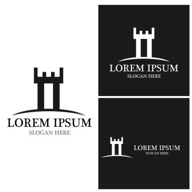 Fortress icon and symbol vector template