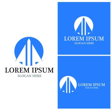 Havacılık simgesi ve sembol vektör şablonu