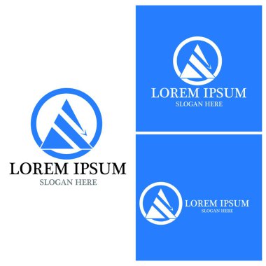 Havacılık simgesi ve sembol vektör şablonu