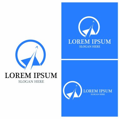 Havacılık simgesi ve sembol vektör şablonu