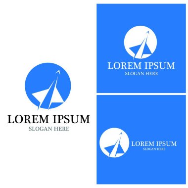 Havacılık simgesi ve sembol vektör şablonu