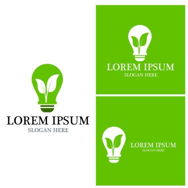 Yeşil ağaç yaprağı ekoloji doğa elementi vektörü logoları