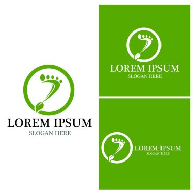 foot Logo Şablonu vektör illüstrasyon tasarımı