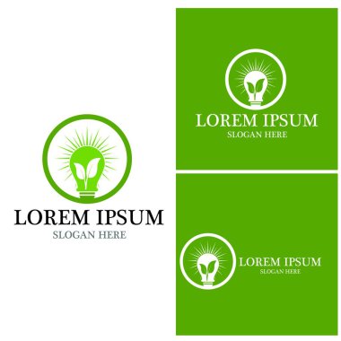 Yeşil ağaç yaprağı ekoloji doğa elementi vektörü logoları