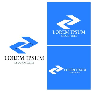 Ok vektör illüstrasyon simgesi Logo Şablonu tasarımı