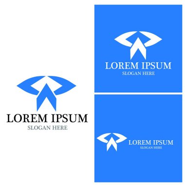 Ok vektör illüstrasyon simgesi Logo Şablonu tasarımı