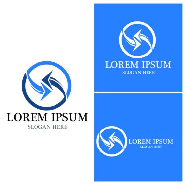 Ok vektör illüstrasyon simgesi Logo Şablonu tasarımı