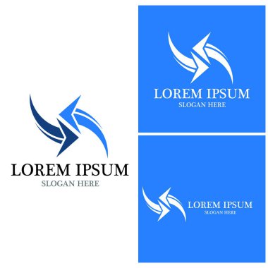 Ok vektör illüstrasyon simgesi Logo Şablonu tasarımı