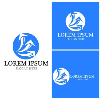 Ok vektör illüstrasyon simgesi Logo Şablonu tasarımı