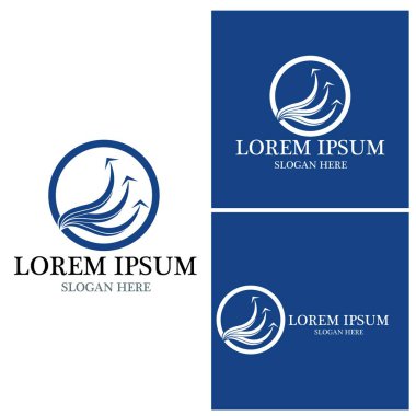 Ok vektör illüstrasyon simgesi Logo Şablonu tasarımı