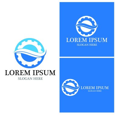 Su dalgası simgesi vektör çizim logosu