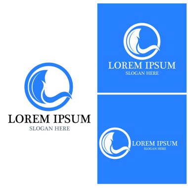 Su dalgası simgesi vektör çizim logosu