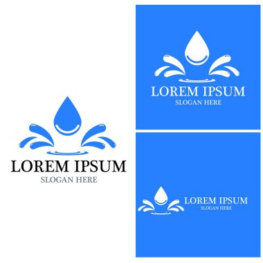su damlası Logo Şablonu vektör çizimi tasarımı
