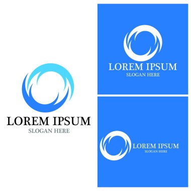 Su dalgası simgesi vektör çizim logosu