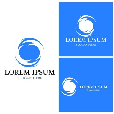 Su dalgası simgesi vektör çizim logosu