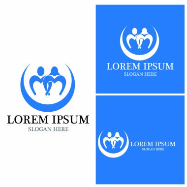 Topluluk, ağ ve sosyal simge tasarım şablonu