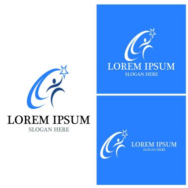 başarı insanlar Logo vektör şablon