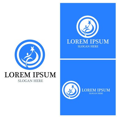 başarı insanlar Logo vektör şablon