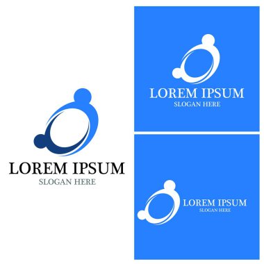 Topluluk, ağ ve sosyal simge tasarım şablonu