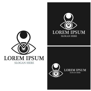 Marka Kimliği Kurumsal Göz Bakımı vektör logosu tasarımı