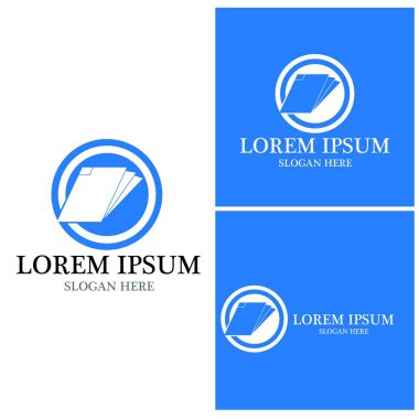 Belge logo vektör şablonu çizimi