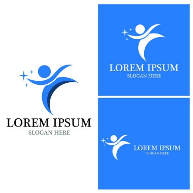 başarı insanlar Logo vektör şablon