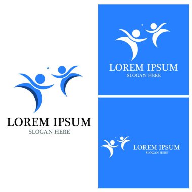 başarı insanlar Logo vektör şablon