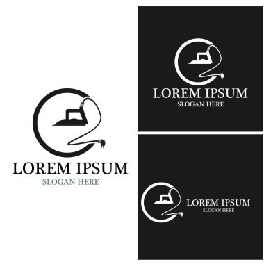 Iron machine logo vector template