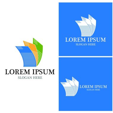 Belge logo vektör şablonu çizimi