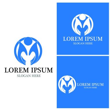 El bakımı insanları resimleme şablonu