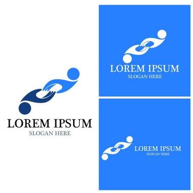 El bakımı insanları resimleme şablonu