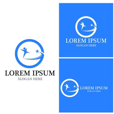 başarı insanlar Logo vektör şablon