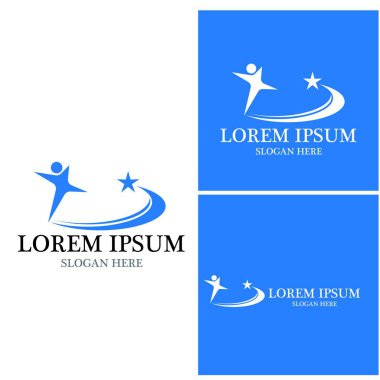 başarı insanlar Logo vektör şablon