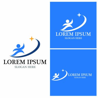 başarı insanlar Logo vektör şablon