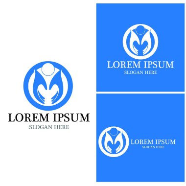 El bakımı insanları resimleme şablonu