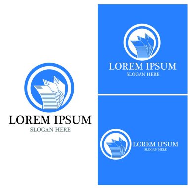 Belge logo vektör şablonu çizimi