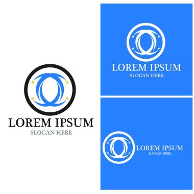 Çember simgesi ve sembol vektör şablonu