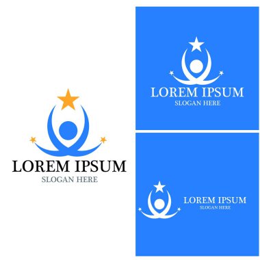 başarı insanlar Logo vektör şablon