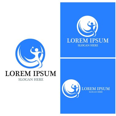 başarı insanlar Logo vektör şablon