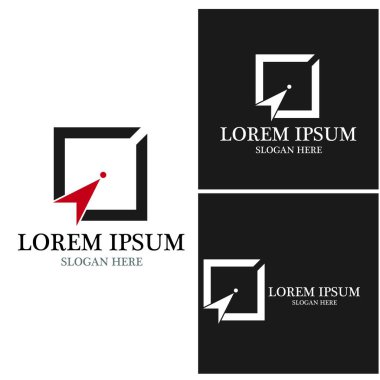 Ok vektör illüstrasyon simgesi Logo Şablonu tasarımı