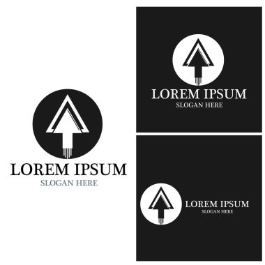 Ok vektör illüstrasyon simgesi Logo Şablonu tasarımı